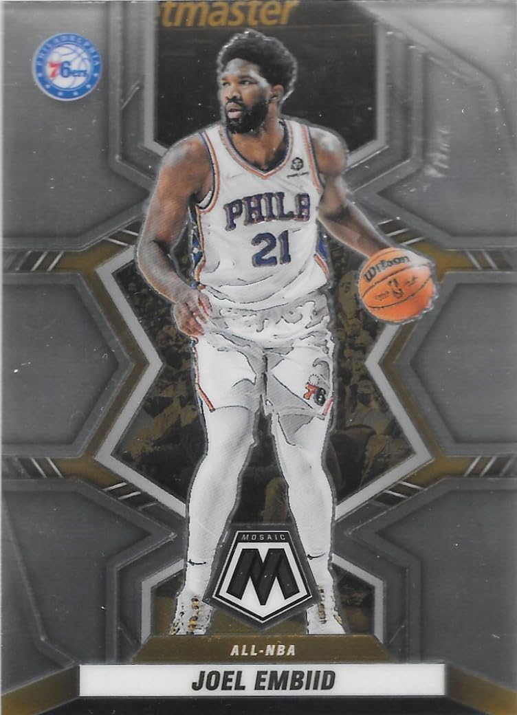Amazon.com: Joel Embiid 2021-22 Mosaic All NBA Card #290 : Sports